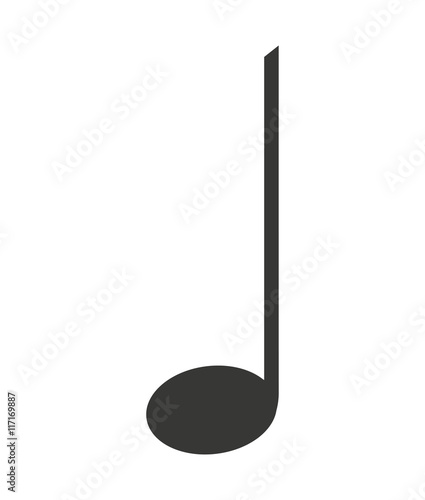 note music silhouette icon