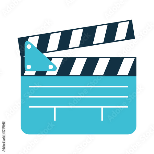 clapper clapperboard film icon