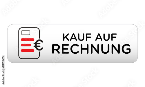 Webshop - Kauf auf Rechnung Button rot