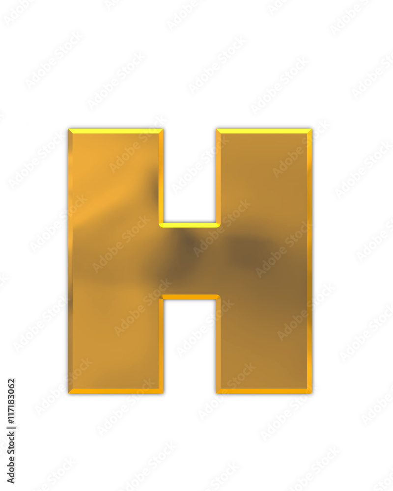 Obraz premium Alphabet Glowing Planets Plain H