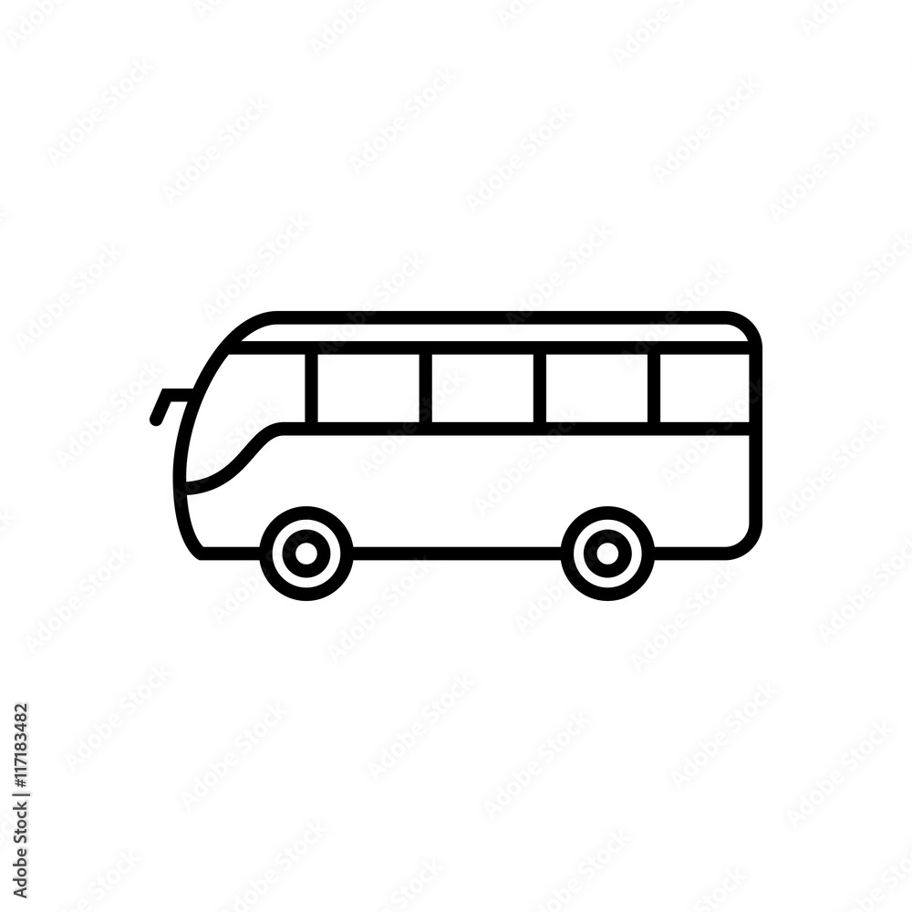Bus line icon