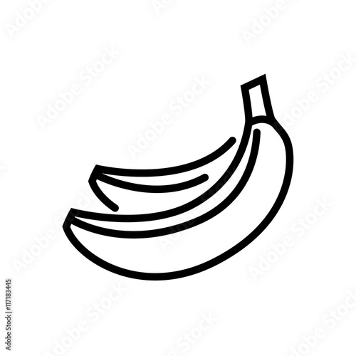 Banana line icon