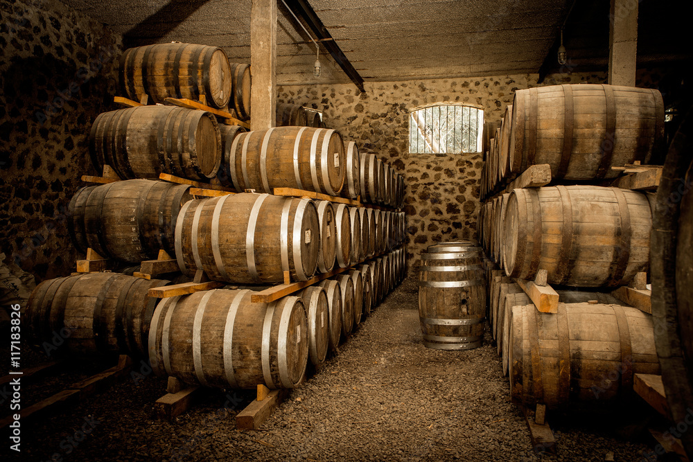 Wine barrels
