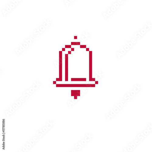 Vector pixel icon isolated,...