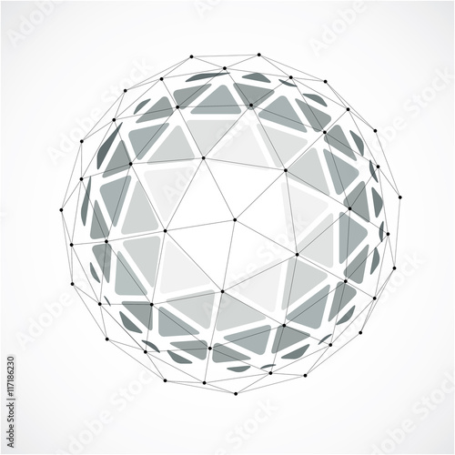 Abstract 3d faceted figure ...