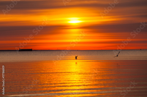 sunset at Baltic sea © Sergey