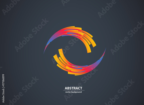 Abstract color light background Logo Abstract Business Technolog