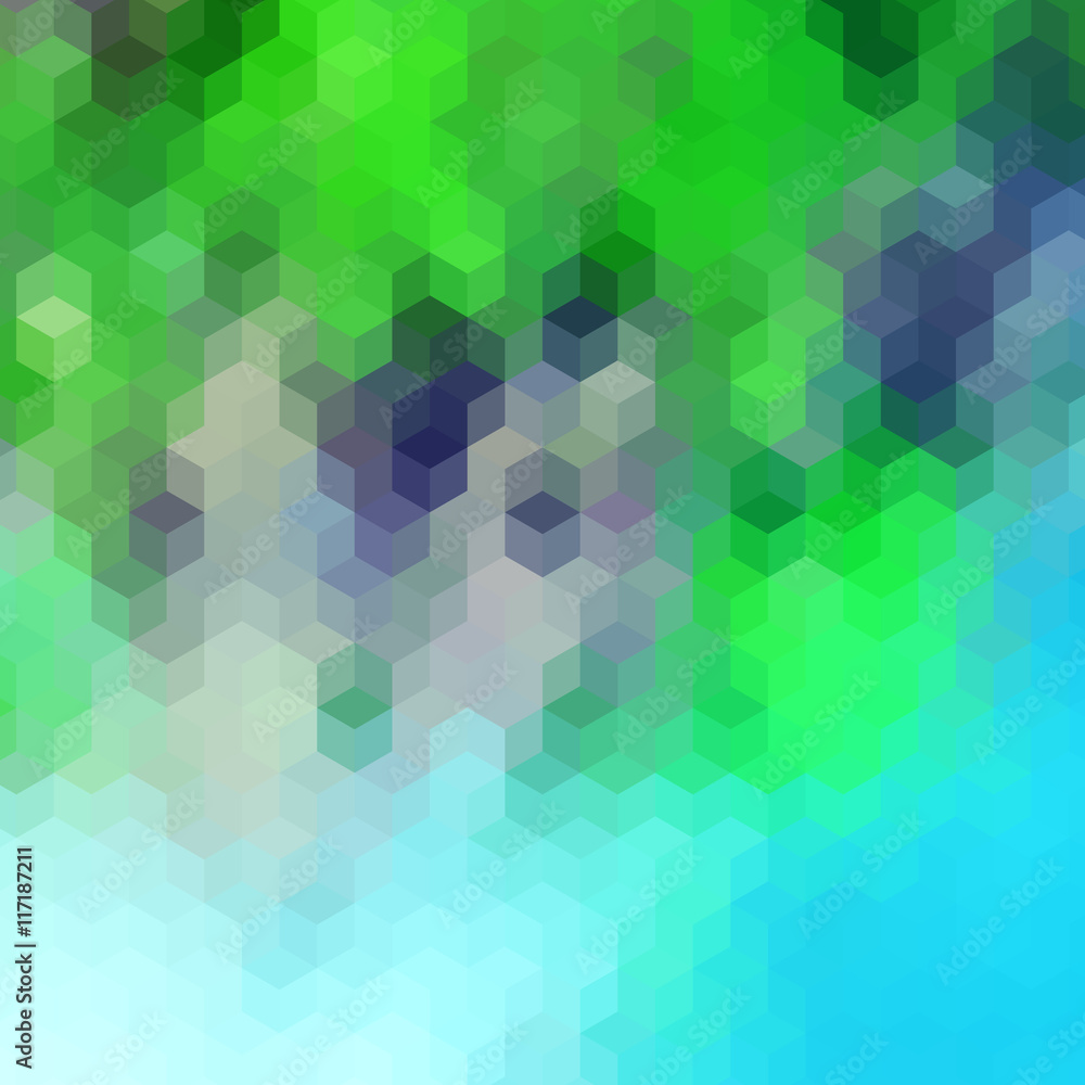 Abstract colorful background of hexagons Abstract colorful background of hexagons