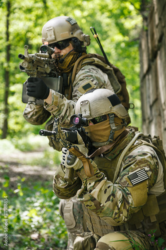 Green Berets soldiers in action