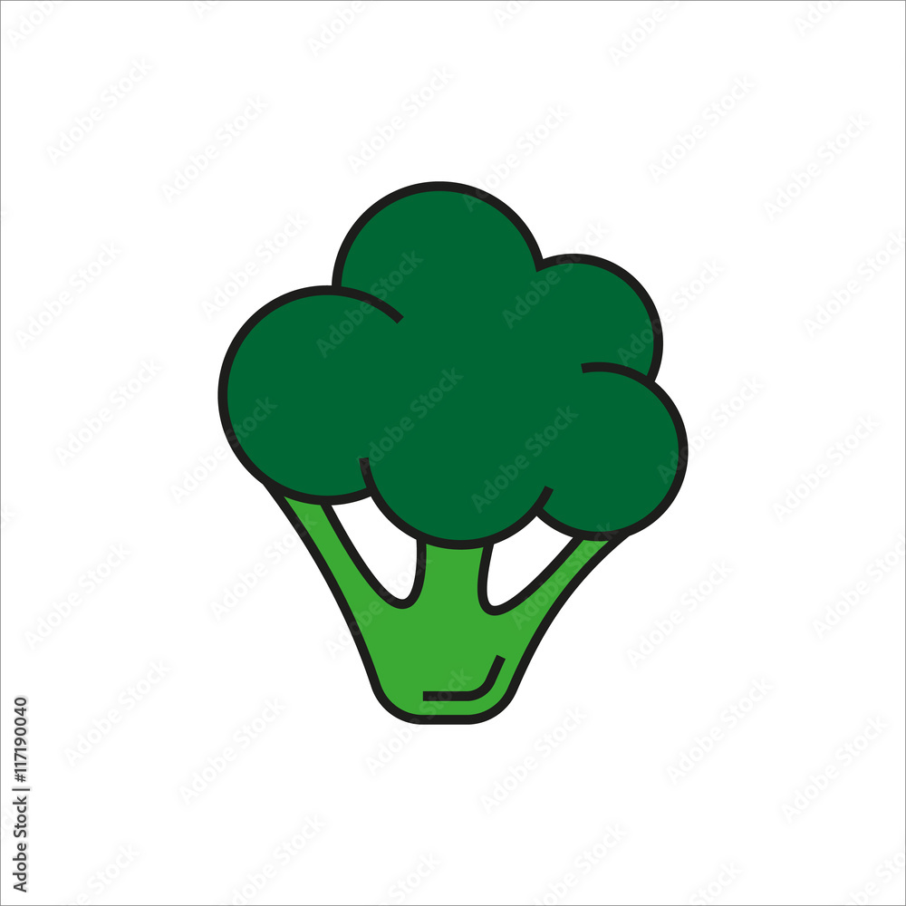 Cauliflower simple icon on white background Cauliflower simple icon on white background