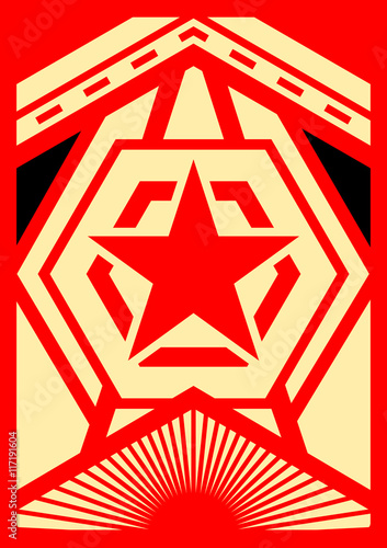  propaganda poster with modern design
