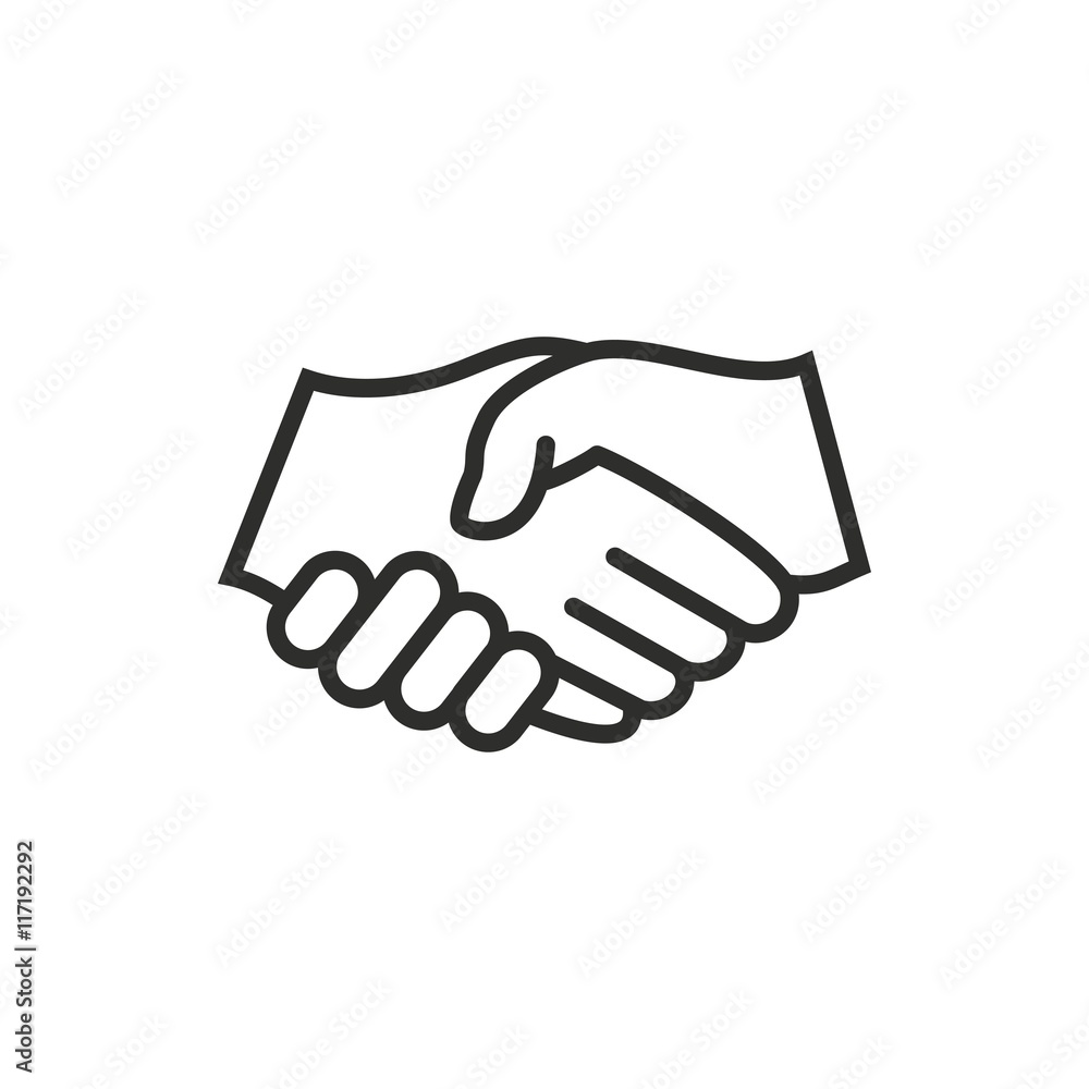 Handshake - vector icon.