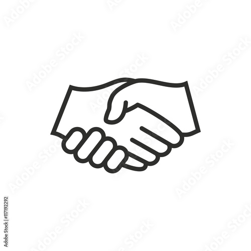 Handshake - vector icon.