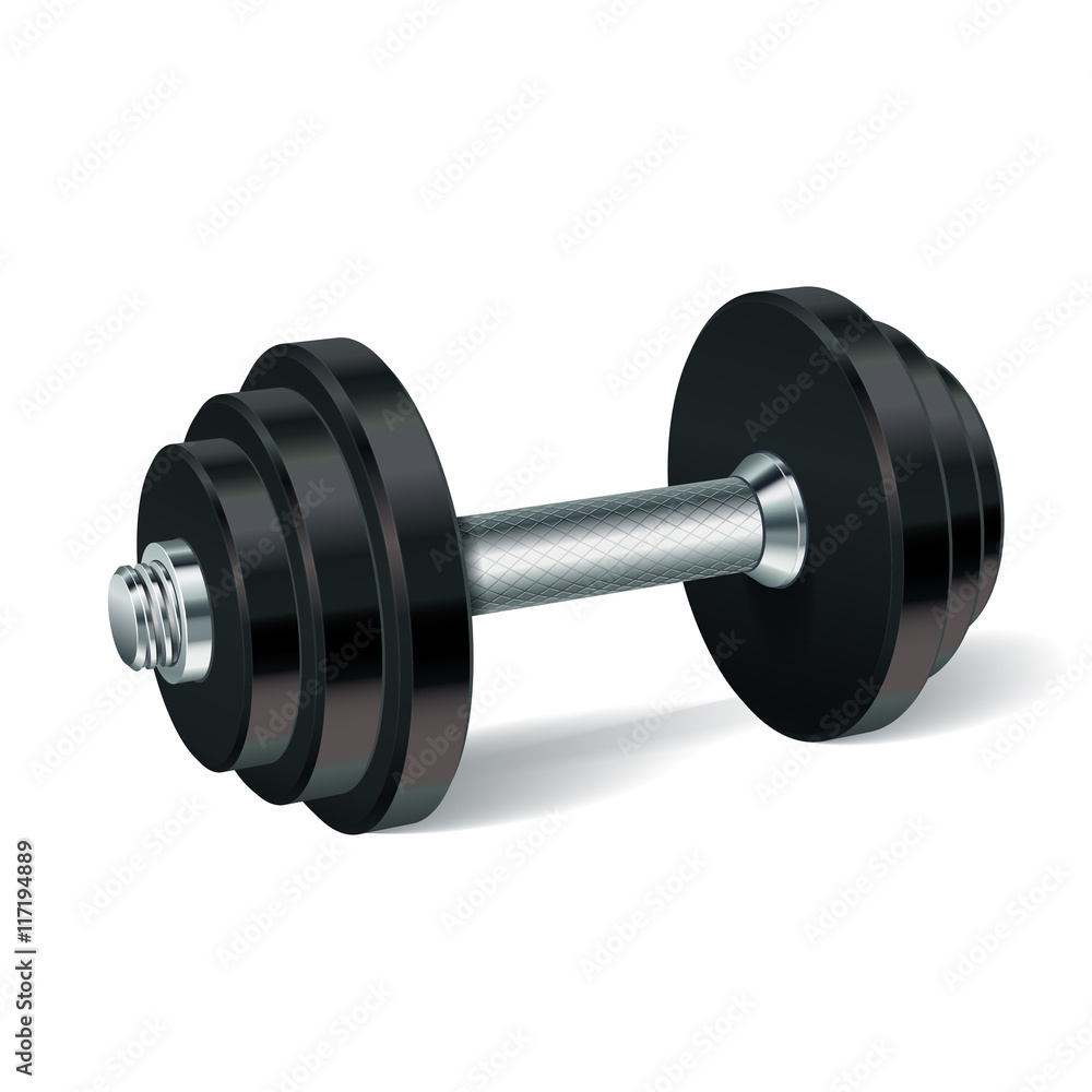 Metal realistic dumbbell Metal realistic dumbbell