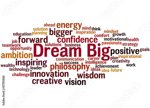 Dream Big, word cloud concept 8