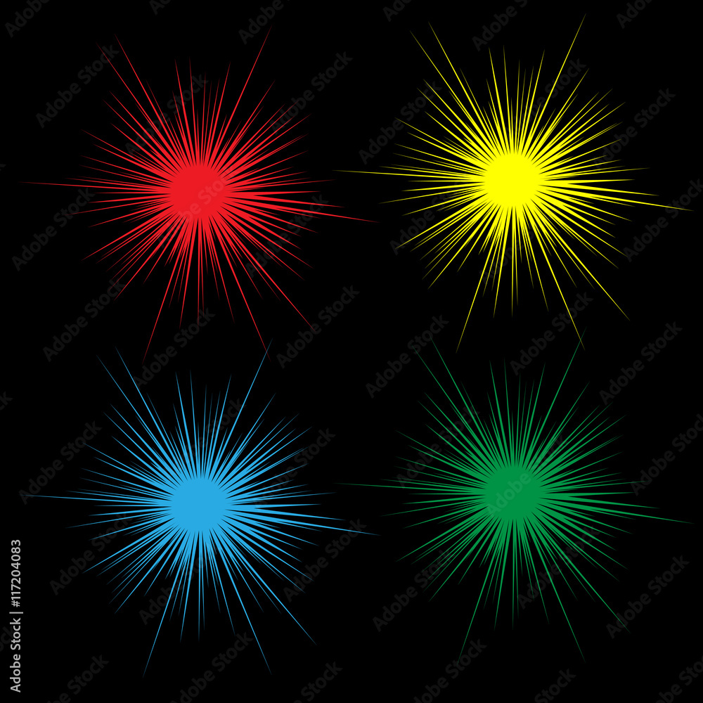 Bright flash image. Vector illustration Bright flash image. Vector illustration
