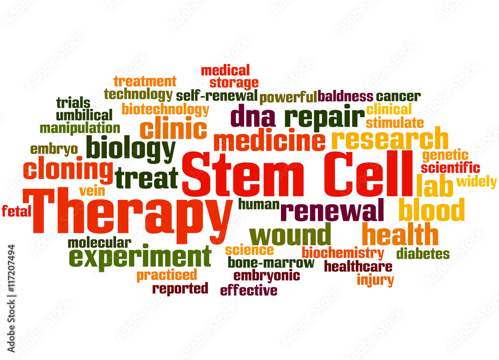 Stem cell therapy, word cloud concept 6 Stem cell therapy, word cloud concept 6