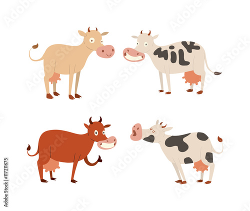 Cartoon cow characters © Vectorvstocker
