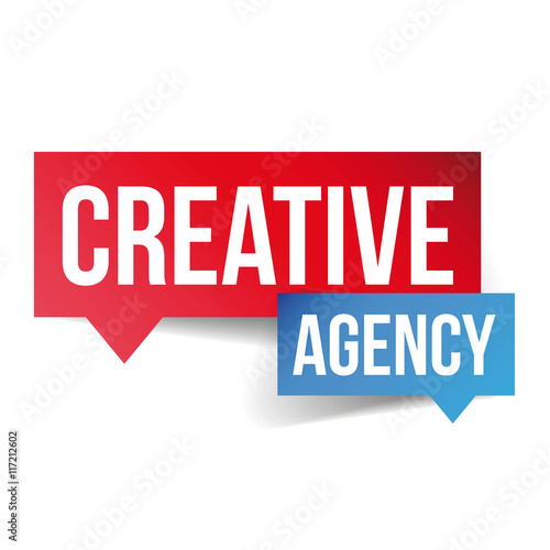 Creative Agency lettering speech bubble