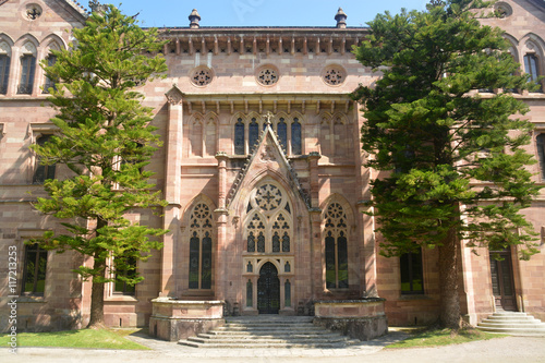 fachada principal del Palacio de Sobrellano, Comillas, Cantabria