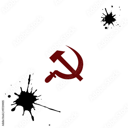 Hammer and sickle vector illustration