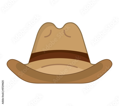 hat cowboy wild west icon