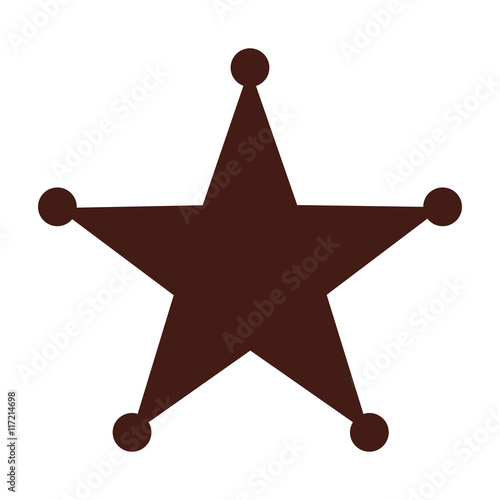 star sherif wild west icon