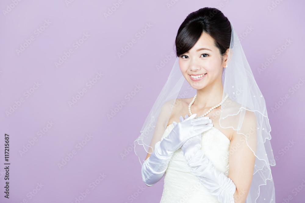 attractive asian woman wearing wedding dress attractive asian woman wearing wedding dress