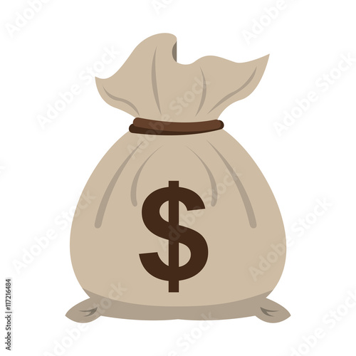 money bag economy icon