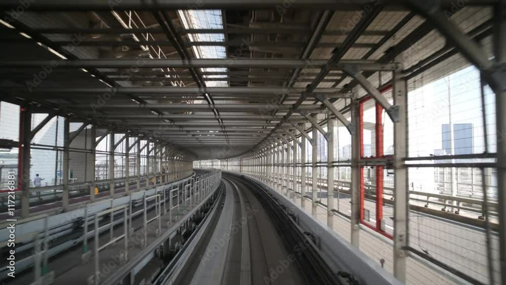 tokyo monorail skyscapers and futuristic style buildings tokyo monorail skyscapers and futuristic style buildings