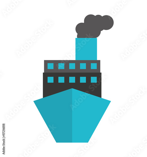 ship boat delivery service icon