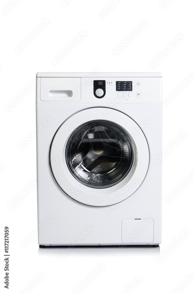 Washing machine isolated on white background
