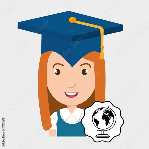 student graduation cap map