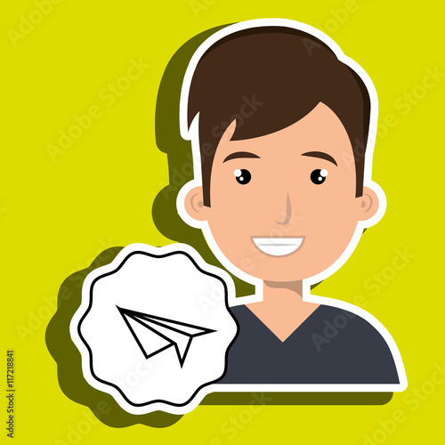 man adul young aeroplane