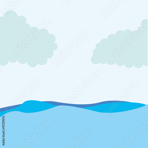 seascape water sky icon