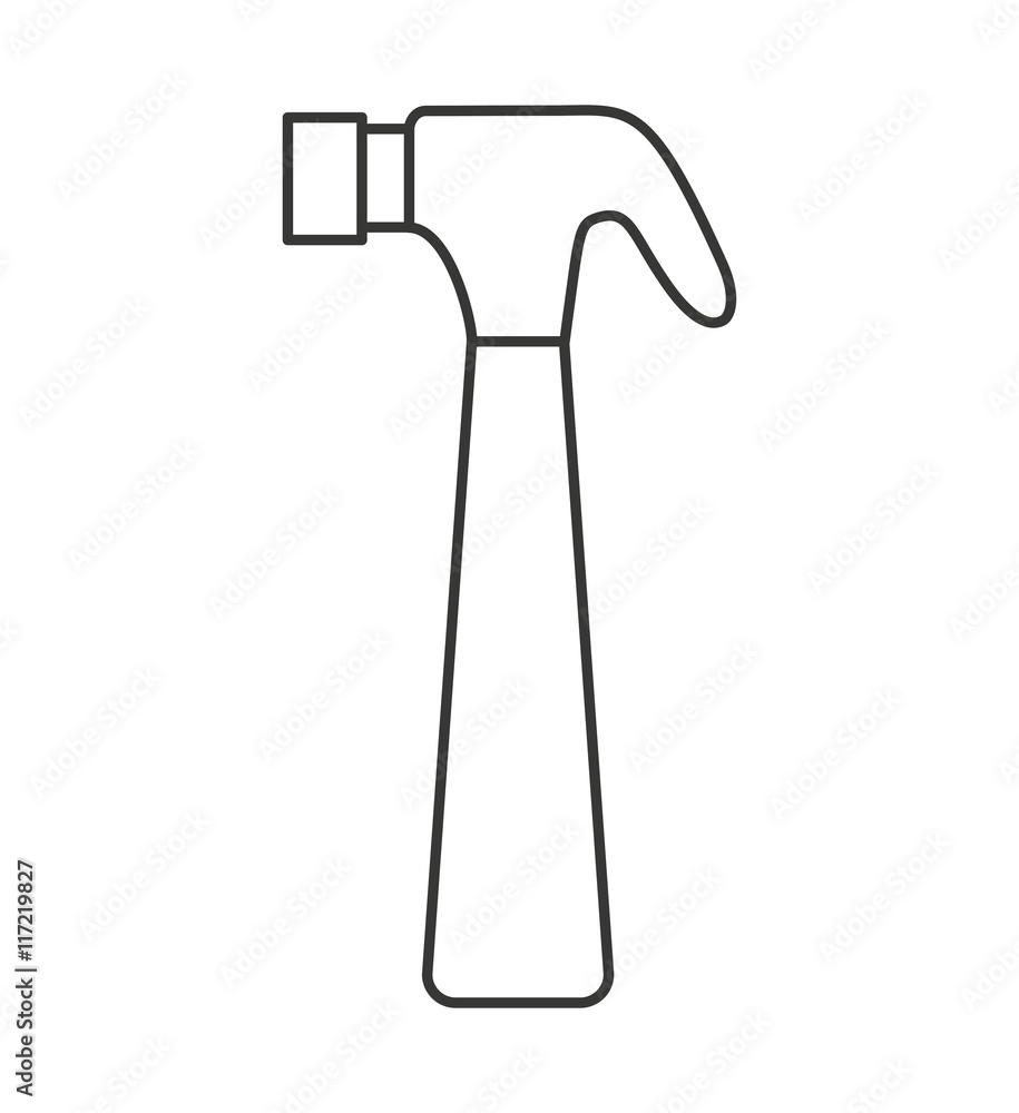 hammer tool construction icon hammer tool construction icon
