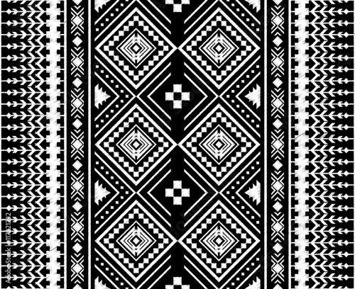 Wallpaper Mural Chalkboard doodle Tribal Aztec Seamless Pattern. Geometric Vecto Torontodigital.ca