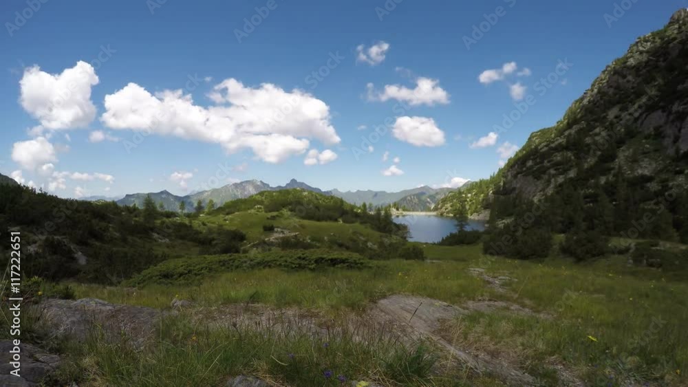 Time lapse at artificial lake Time lapse at artificial lake