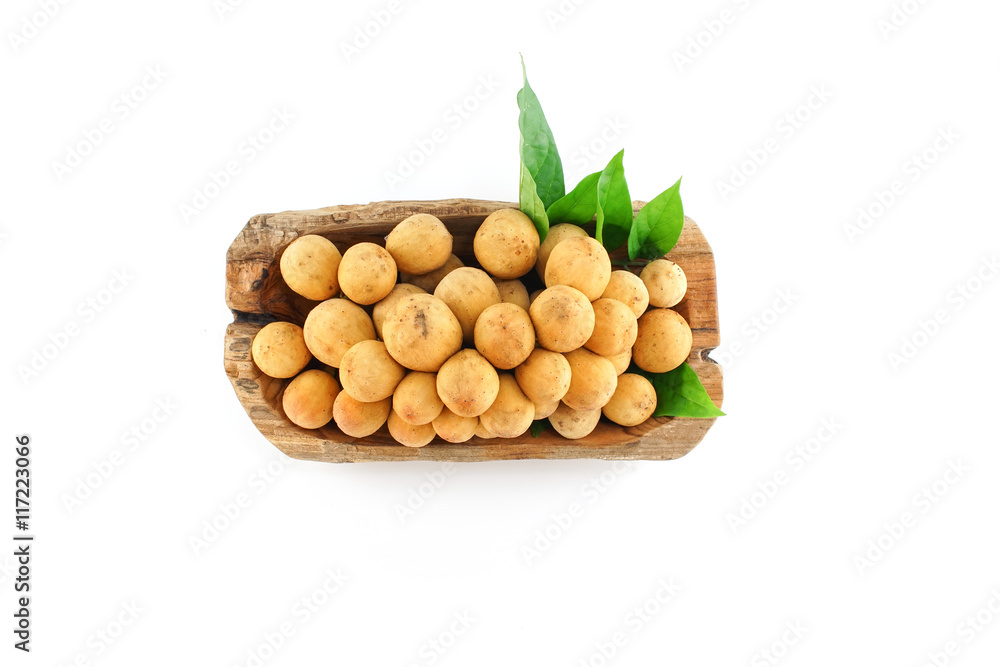 Longkong Isolated, White Background Longkong Isolated, White Background