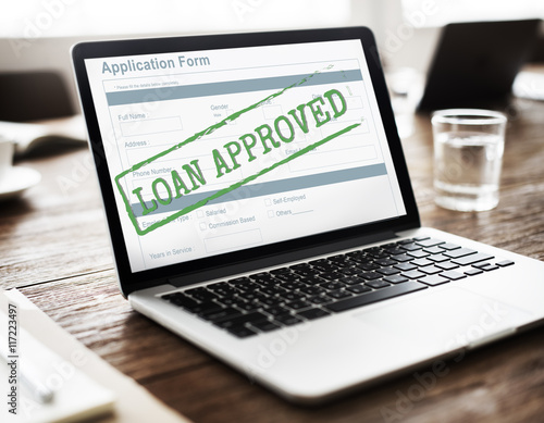 Loan Approved Accepted Application Form Concept photo