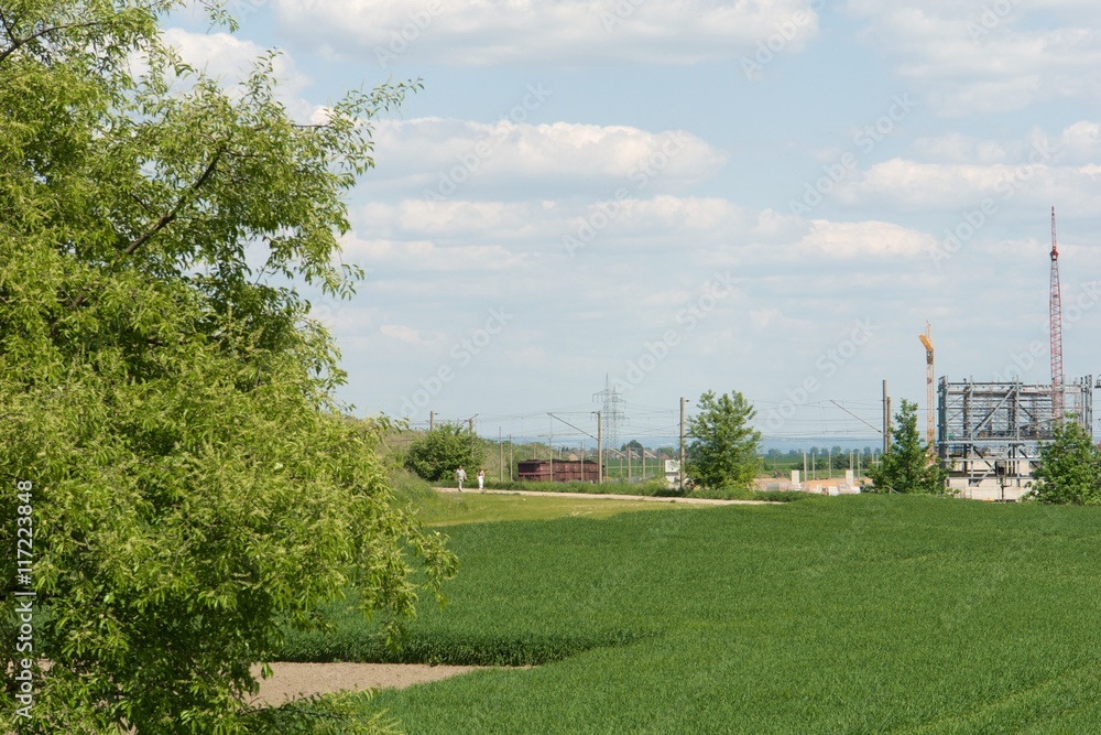 Kraftwerk Neurath im Bau