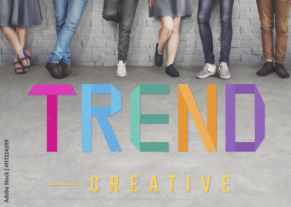 Trend Trending Trendy Fashion Forecast Design Concept Stock-Foto ...