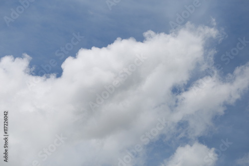 Cloudscape with Sky and Clouds Background