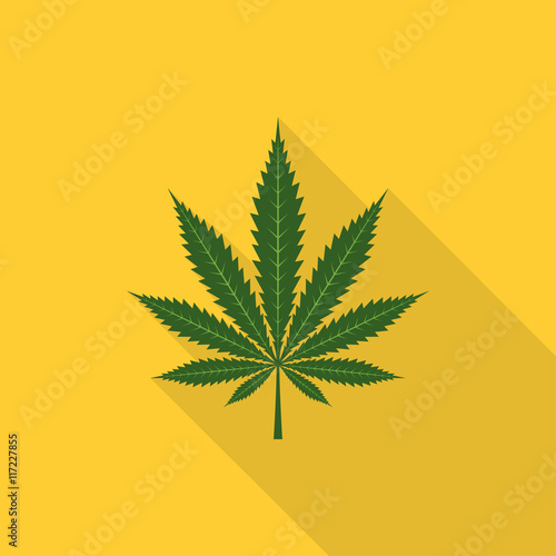 Cannabis leaf icon - Vector