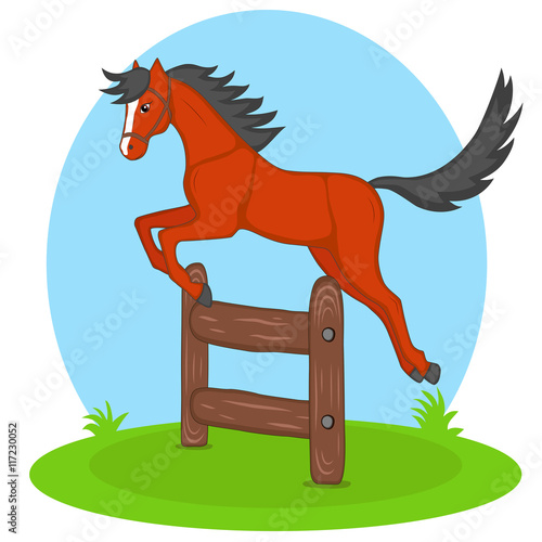 horse jumping