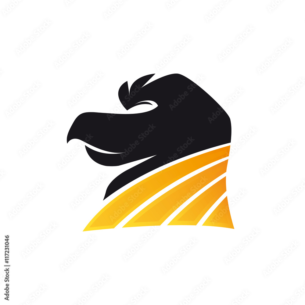 Fototapeta premium Logo Black Hawk