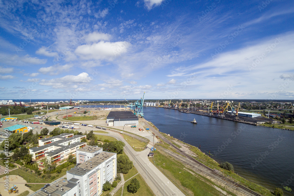 Fototapeta premium Ventspils city, Latvia.