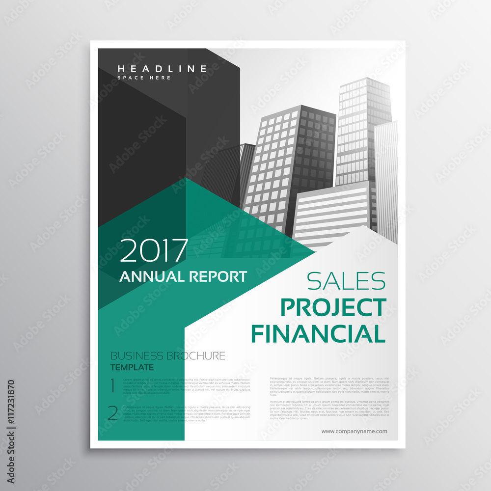 clean business brochure annual report template clean business brochure annual report template