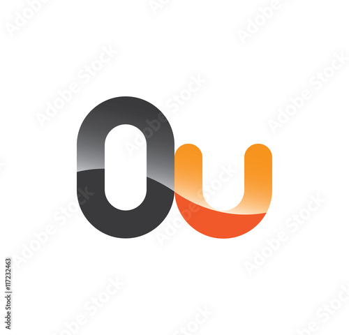 0u initial grey and orange with shine