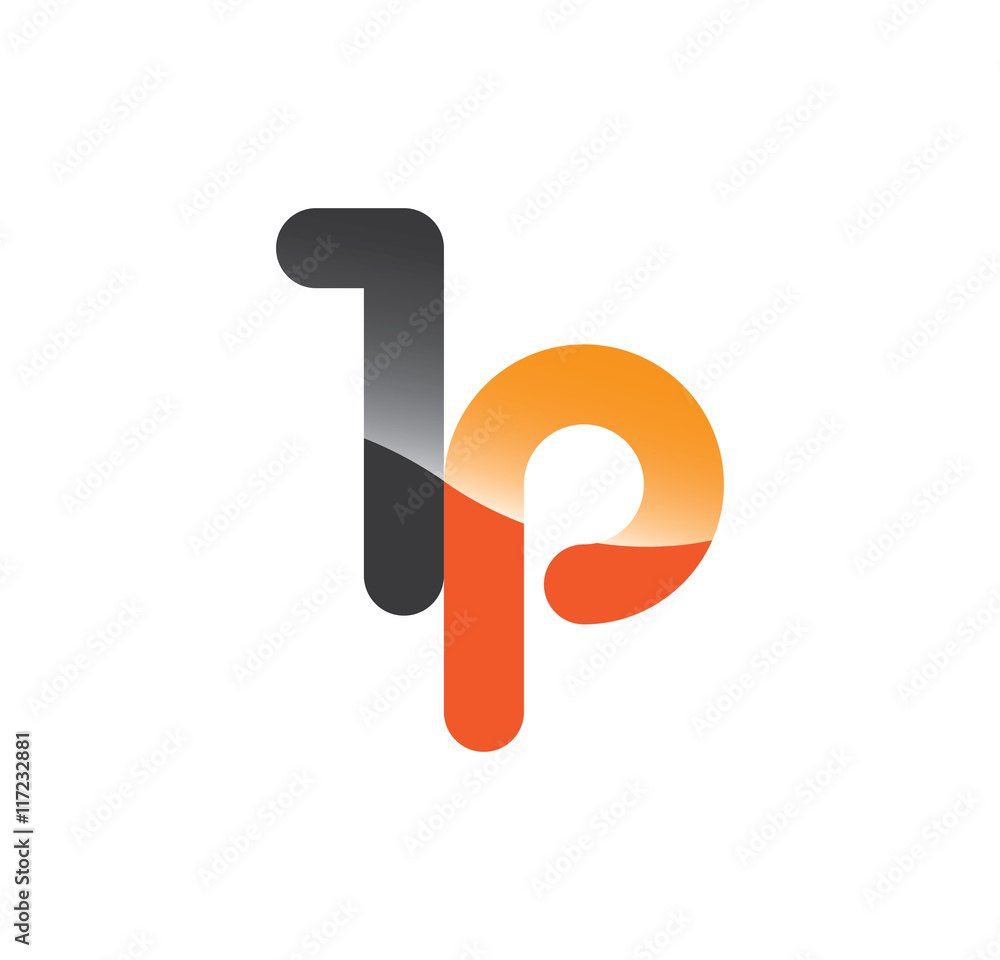 1p initial grey and orange with shine 1p initial grey and orange with shine